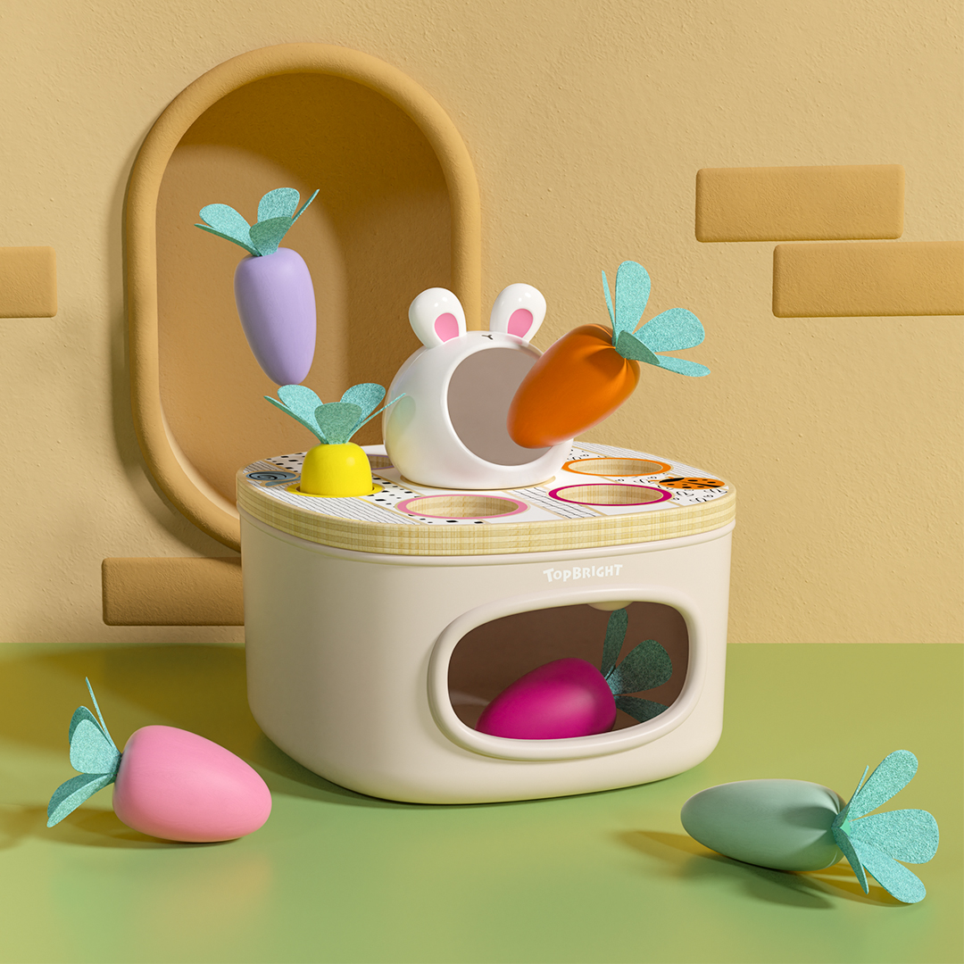 Motorik Hasenspiel Sortiren Größen erkennen Kinder spiel 